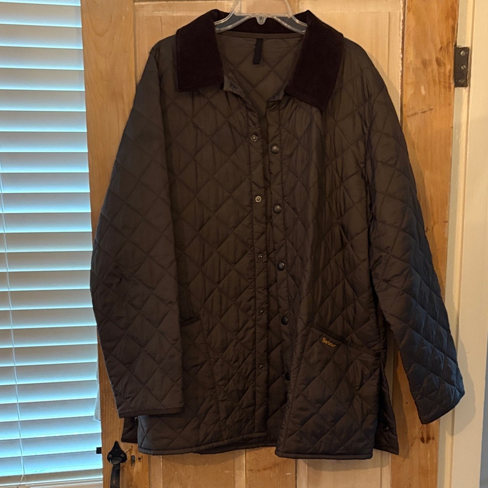 Barbour Liddesdale Quilted Dark Brown Utility Jacket